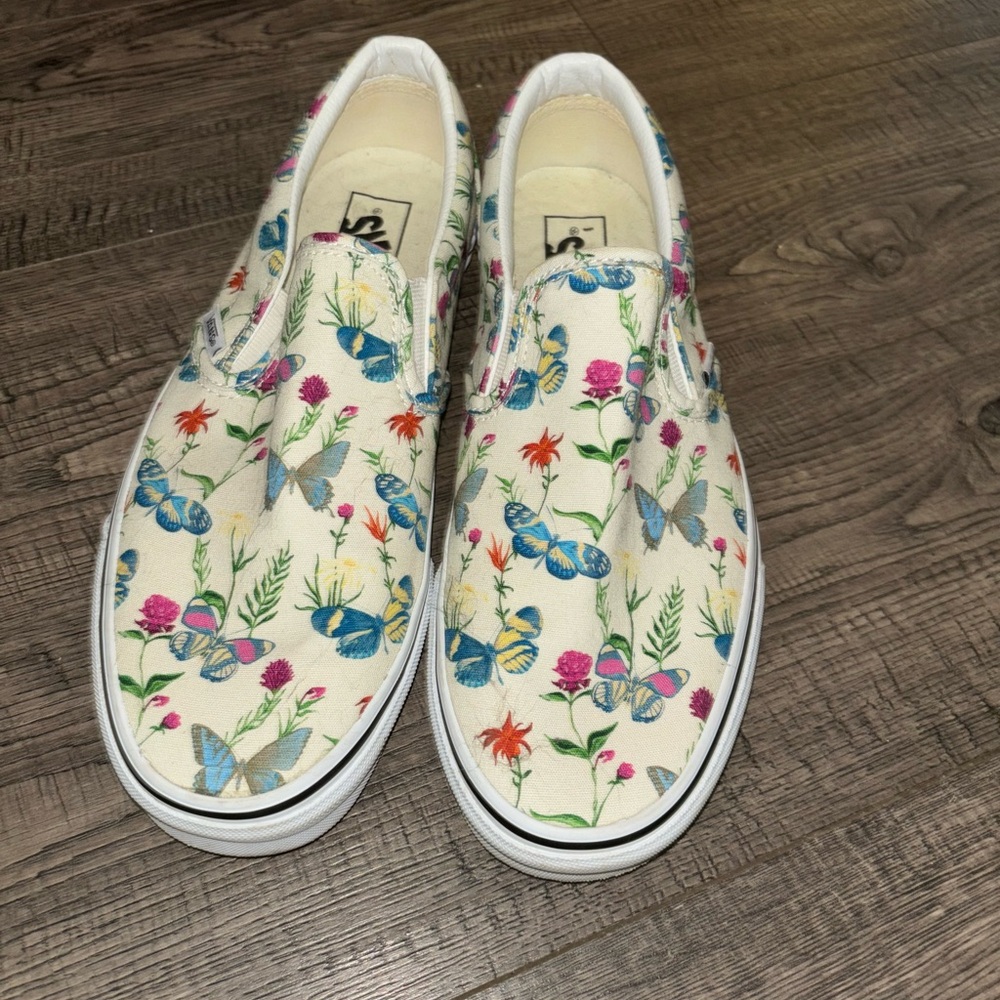Floral Slip On Vans
